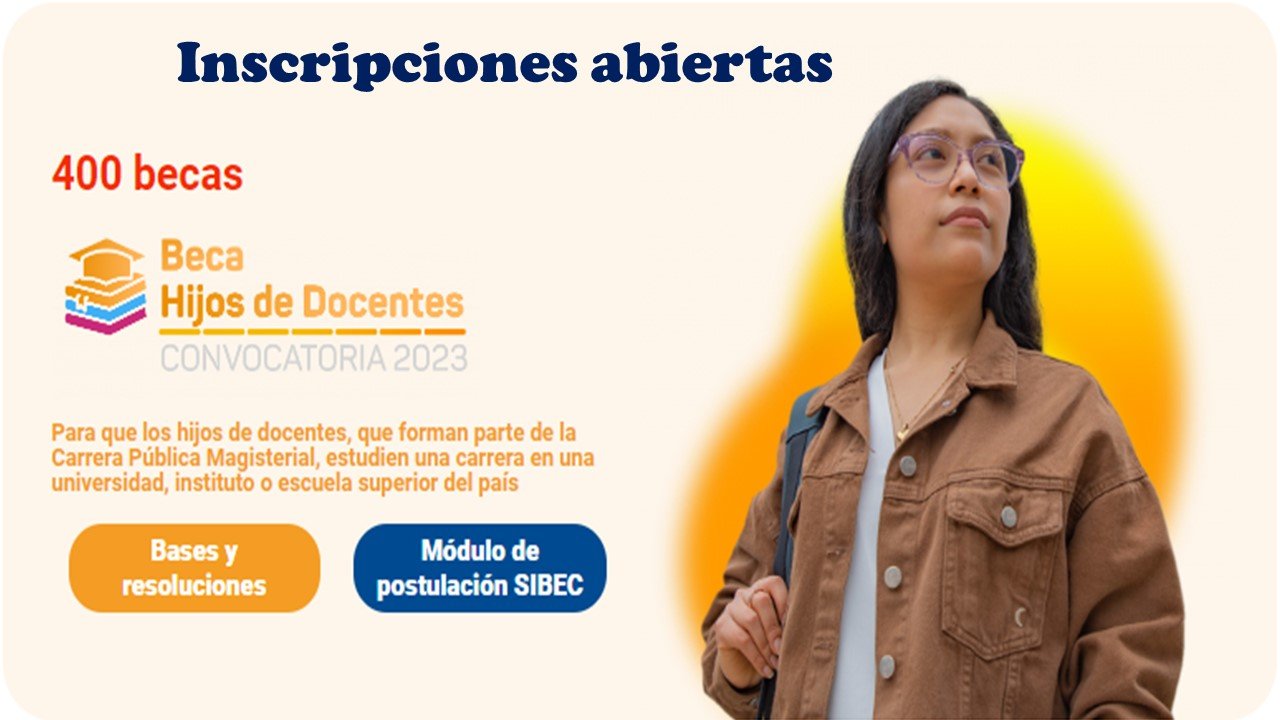 Beca Hijos de Docentes 2023 Docentes al día