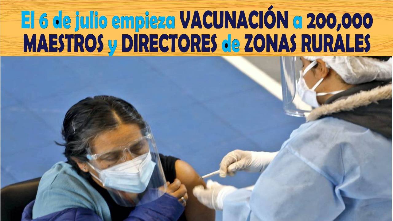 vacunación de docentes