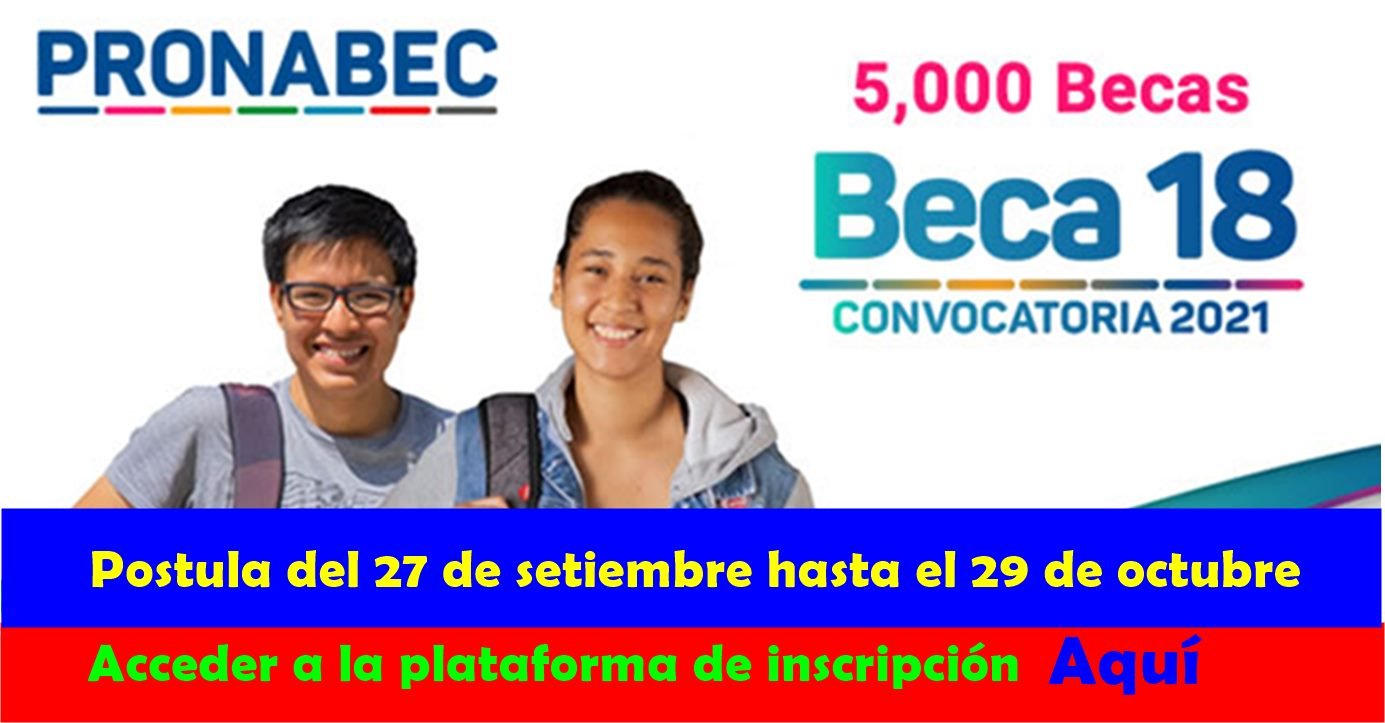 Inscripción a Beca 18