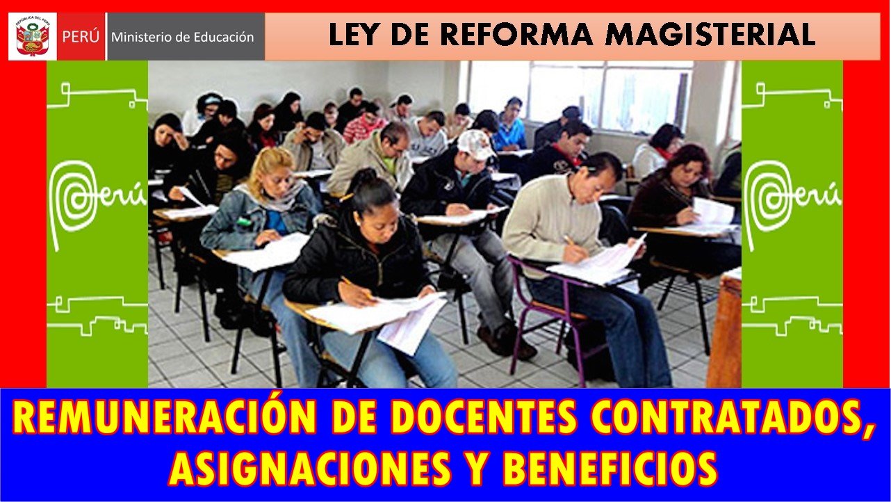 Remuneración docentes contratados