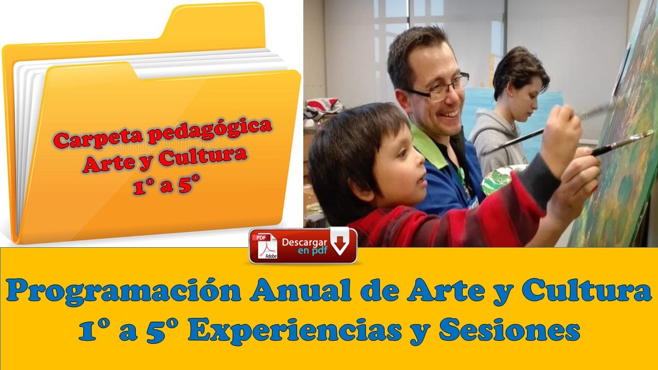 Programación Anual de Arte y Cultura 1° a 5° Experiencias y Sesiones