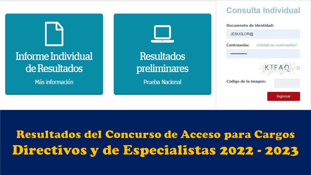 Resultados Del Concurso De Acceso Para Cargos Directivos Y De ...